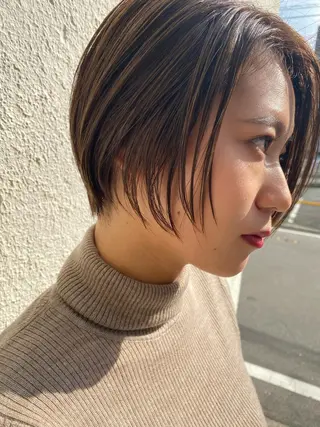 ショート 岩尾 萌々子のヘアスタイル