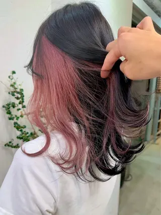 ロング カラー ヘアアレンジ 坂齋大地/レイヤー/ ミルクティーのヘアスタイル