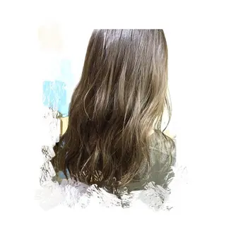 セミロング ロング カラー 飯嶋 彩奈のヘアスタイル