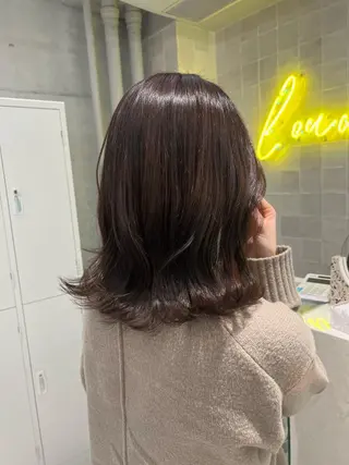 ミディアム カラー 韓国ヘア☁️ mitsukiのヘアスタイル
