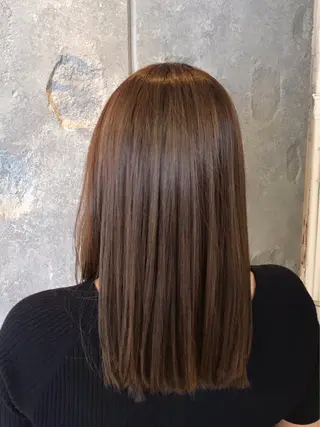 ミディアム 大久保 遥日のヘアスタイル
