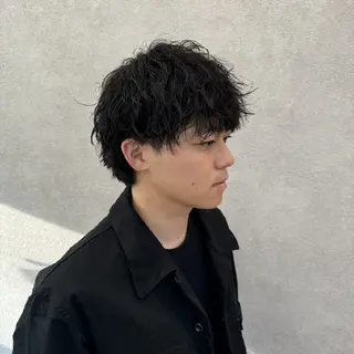 メンズ パーマ BLEACHi高崎店 /湯浅泳作のヘアスタイル