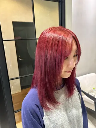ミディアム Marin🫐/ 名駅/レイヤーカットのヘアスタイル