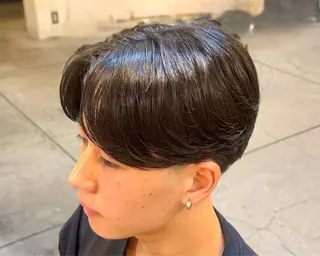 ミディアム 谷口 悠生のヘアスタイル