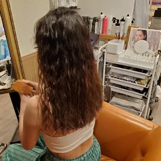 ロング パーマ spa hair ark 富井直美のヘアスタイル