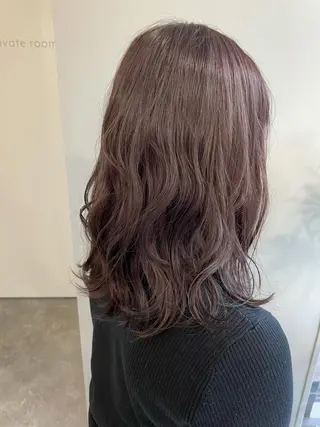 ミディアム カラー exfa sakura🪞のヘアスタイル