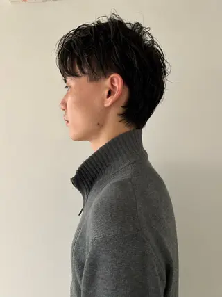 ショート ケアパーマ/ケアブリ ーチdaisukeのヘアスタイル