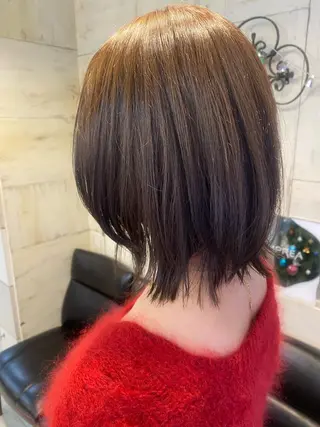 ミディアム カラー パーマ ヘアアレンジ kame|レイヤー / 似合わせ顔周りのヘアスタイル