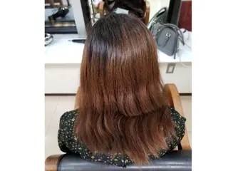 セミロング カラー 渋谷 りなのヘアスタイル