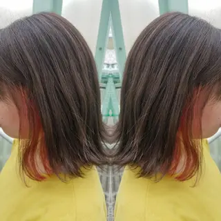 ミディアム 今中 小百合のヘアスタイル