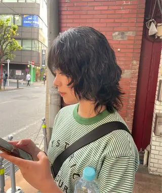 ミディアム パーマ 【柏メンズパーマ職人 】店長　KAZUMAのヘアスタイル