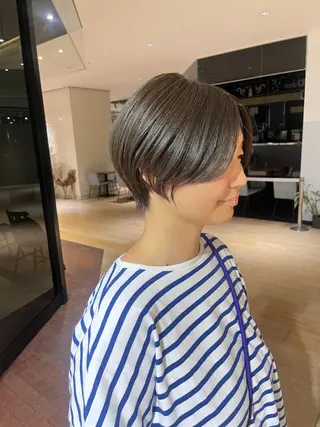 ショート マンツーマン 縮毛矯正/マユコのヘアスタイル