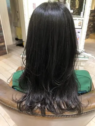 ロング 縮毛矯正/酸性 おかにわみりのヘアスタイル