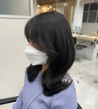 ミディアム 大人韓国ヘア🎀 しょうこLuanaのヘアスタイル