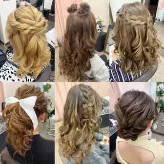 ミディアム ヘアアレンジ キッズ 池田 景子のヘアスタイル