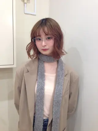 ミディアム hair&eye🎀 /momoKaのヘアスタイル