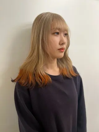 ミディアム ca naのヘアスタイル
