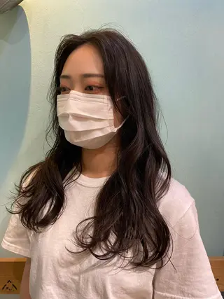 セミロング カラー ショート& パーマ　坂本のヘアスタイル