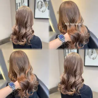 ロング カラー ハイトーン/艶カラー /ケアブリーチ/香音のヘアスタイル