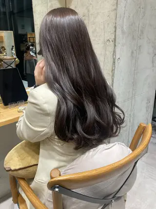 ロング ✨色持ちの良い艶 カラー✨蟹江真世のヘアスタイル