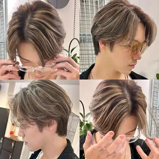 ショート カラー 🌸MAYU🌸 ハイトーン➕レイヤーのヘアスタイル