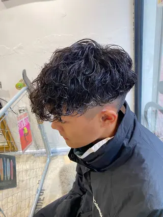 パーマ メンズ 🌴パーマオタク🌴 長谷川 諒佑🌈のヘアスタイル