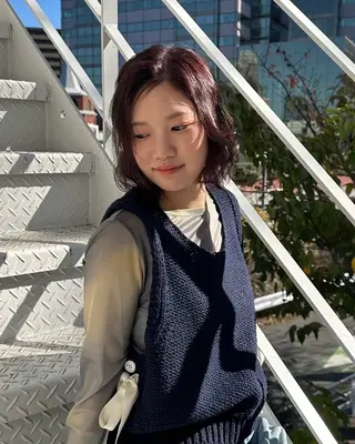 ショート カラー ヘアアレンジ くろき みらいのヘアスタイル