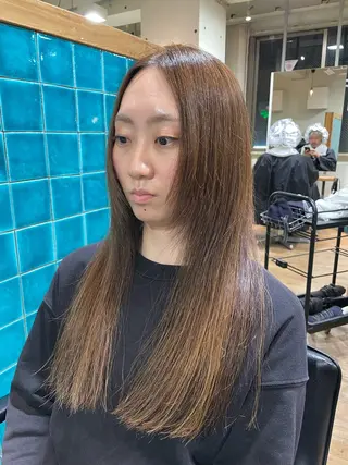 ロング YUKI 新宿カット パーマ/カラーのヘアスタイル