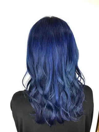 ロング カラー インナーカラー/ ストレート/奥野洸也のヘアスタイル