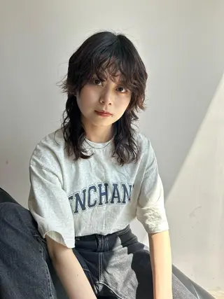 セミロング 中江 友哉のヘアスタイル