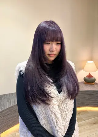 ロング 透明感/髪質改善 /ダブルカラー🪽のヘアスタイル