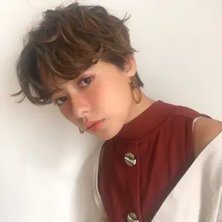 ショート 顔周りの垢抜けヘア 立山愛梨のヘアスタイル