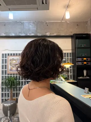 ショート パーマ HAIR STUDIO BOGHA所属・suzuki yuunaのヘアスタイル