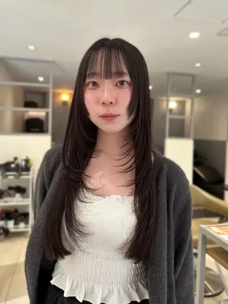 ロング 🎀LUNA🎀 レイヤーカット/艶髪のヘアスタイル