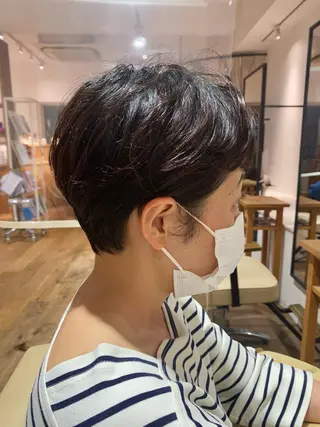 ショート パーマ BELLA阿部野 TOMOMIのヘアスタイル