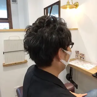 ショート メンズ 阪本 俊のヘアスタイル