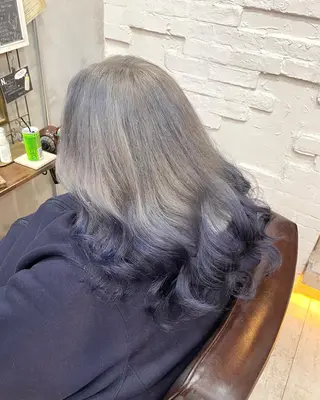 セミロング カラー ヘアアレンジ 【ピンク/韓国ヘア/ ヘアセット】亜海のヘアスタイル