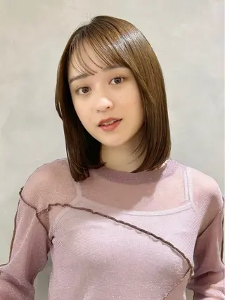 ミディアム カラー 池袋/レイヤー/ 顔まわり/taigaのヘアスタイル