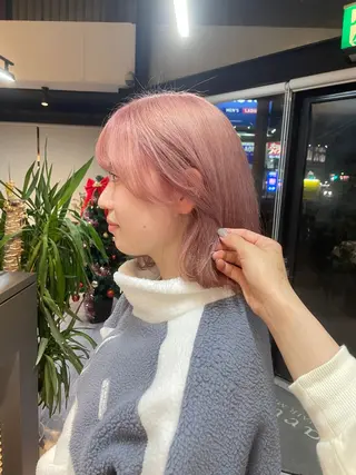 ミディアム マキノ キョウカのヘアスタイル