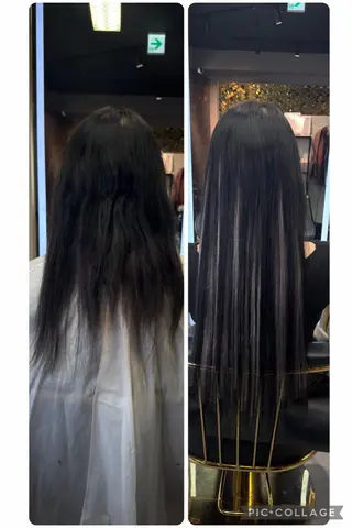 ロング ナリキ/ダブルカラー /ダブルカラーモデルのヘアスタイル