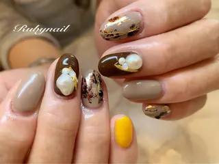 ショート ネイル プライベートサロン Rubynailのネイルデザイン