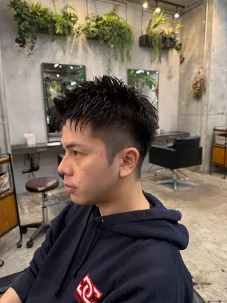 メンズ 川口開世 short cutのヘアスタイル