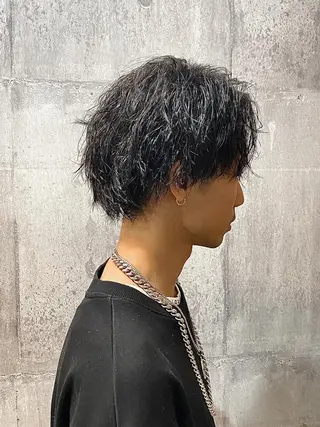 ミディアム 高橋 宏輔のヘアスタイル