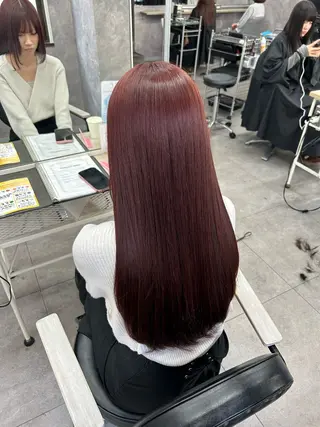 セミロング カラー 暖色カラー🪷 オタク美容師🎶のヘアスタイル