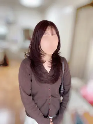 ロング カラー 🥣 hashi 🛋️のヘアスタイル