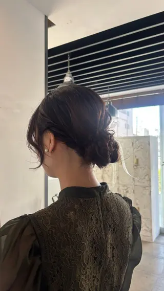 ヘアアレンジ ひいろ パーマ/カットモデルのヘアスタイル
