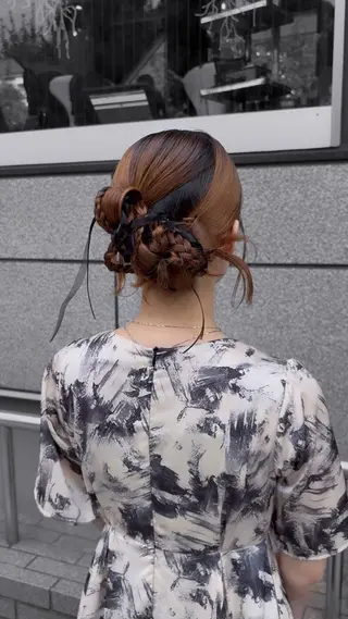 ロング セット/着付け/上野 /カラー/🦋シオリのヘアスタイル