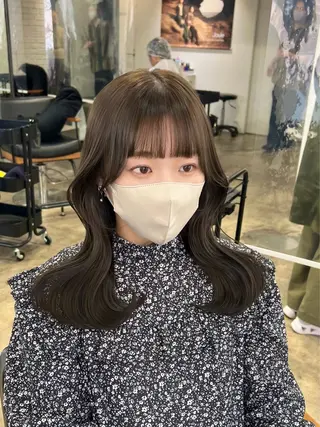 ミディアム カラー 【韓国風くびれヘア】 joule小木曽輝のヘアスタイル