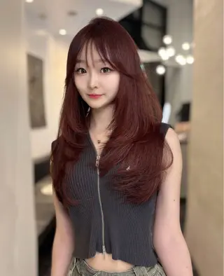 ロング カラー 透明感カラー×艶🤍 🌟YOSHIKIのヘアスタイル