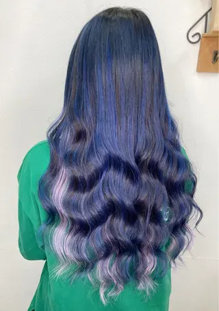 ロング カラー KEISUKE🐶 カラー✨エクステのヘアスタイル